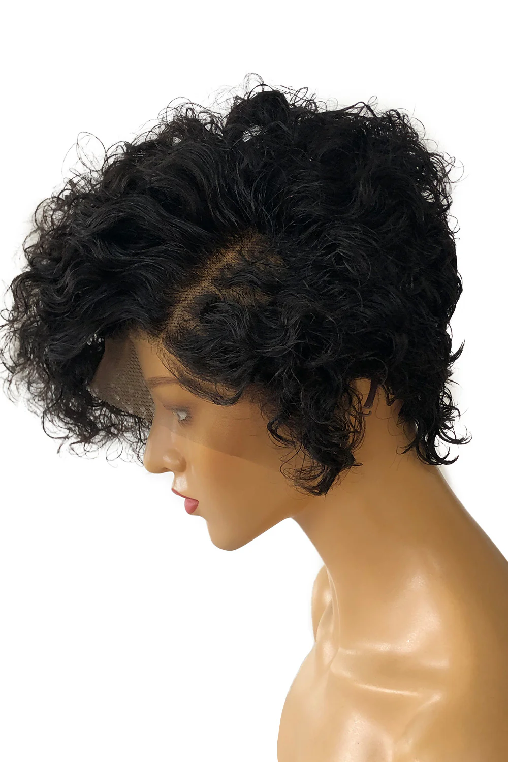 13x6 Fashion Cute Curly Pixie Bob Human Hair - PB07 - Image 3