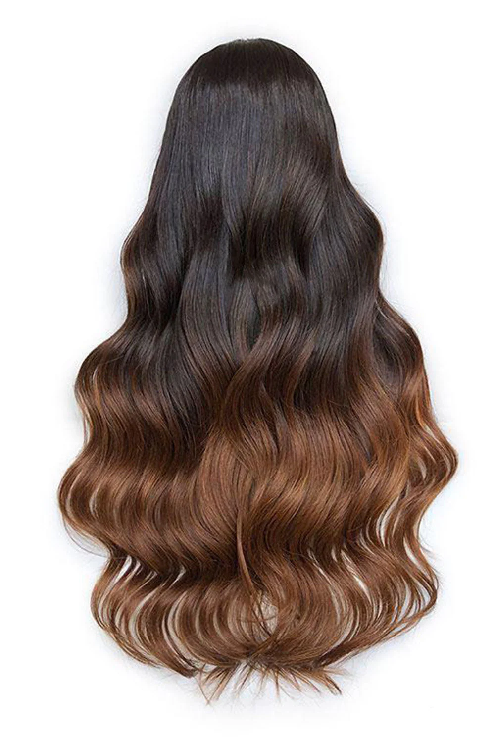 13x6 HD Lace Wig Ombre Dark Brown Human Hair - HD07 - Image 7