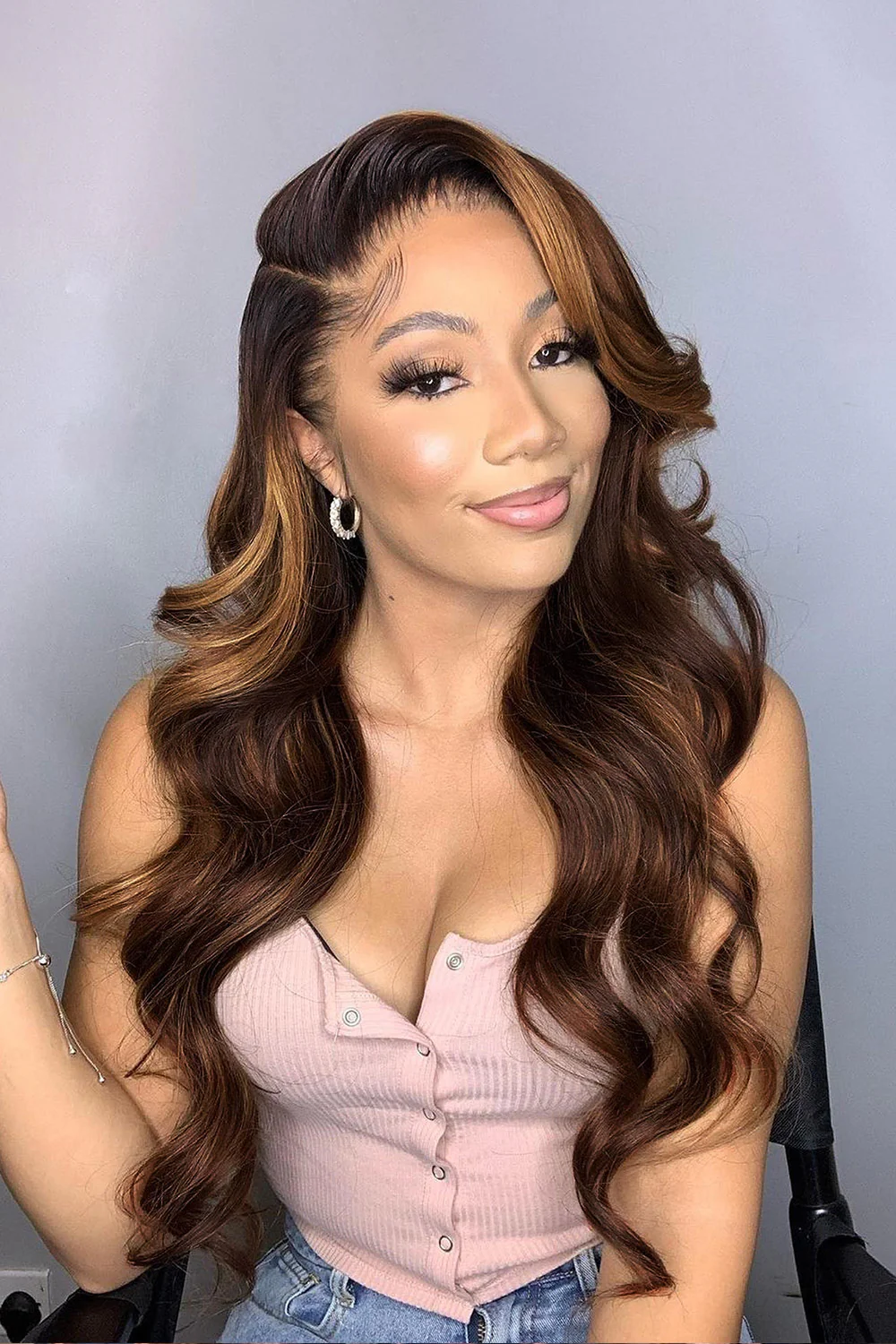 13x6 Hd Ombre Brown Glueless Wigs Human Hair - HD10 - Image 5