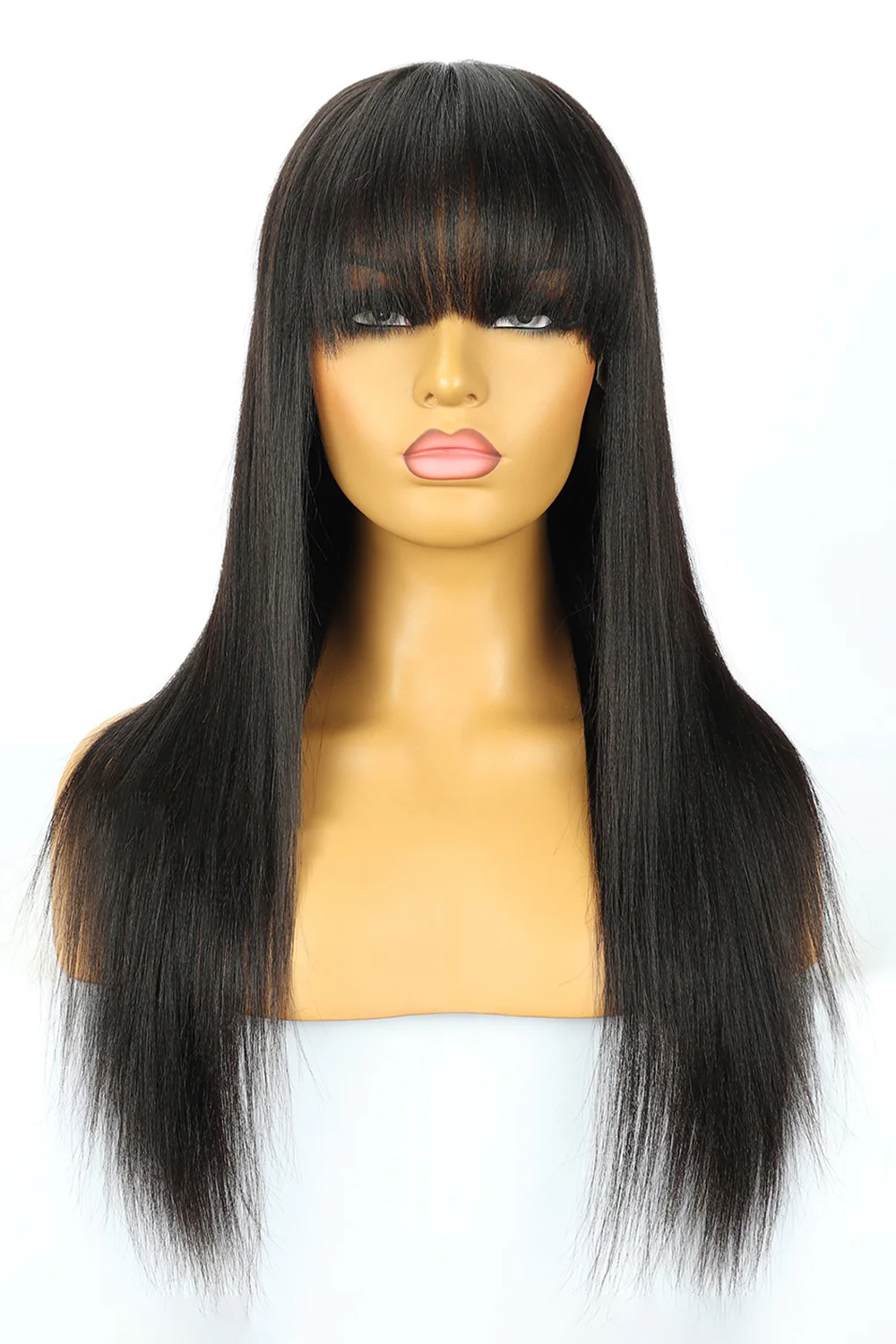360 Lace Straight Wigs with Bangs Human Hair 3602 - Image 13