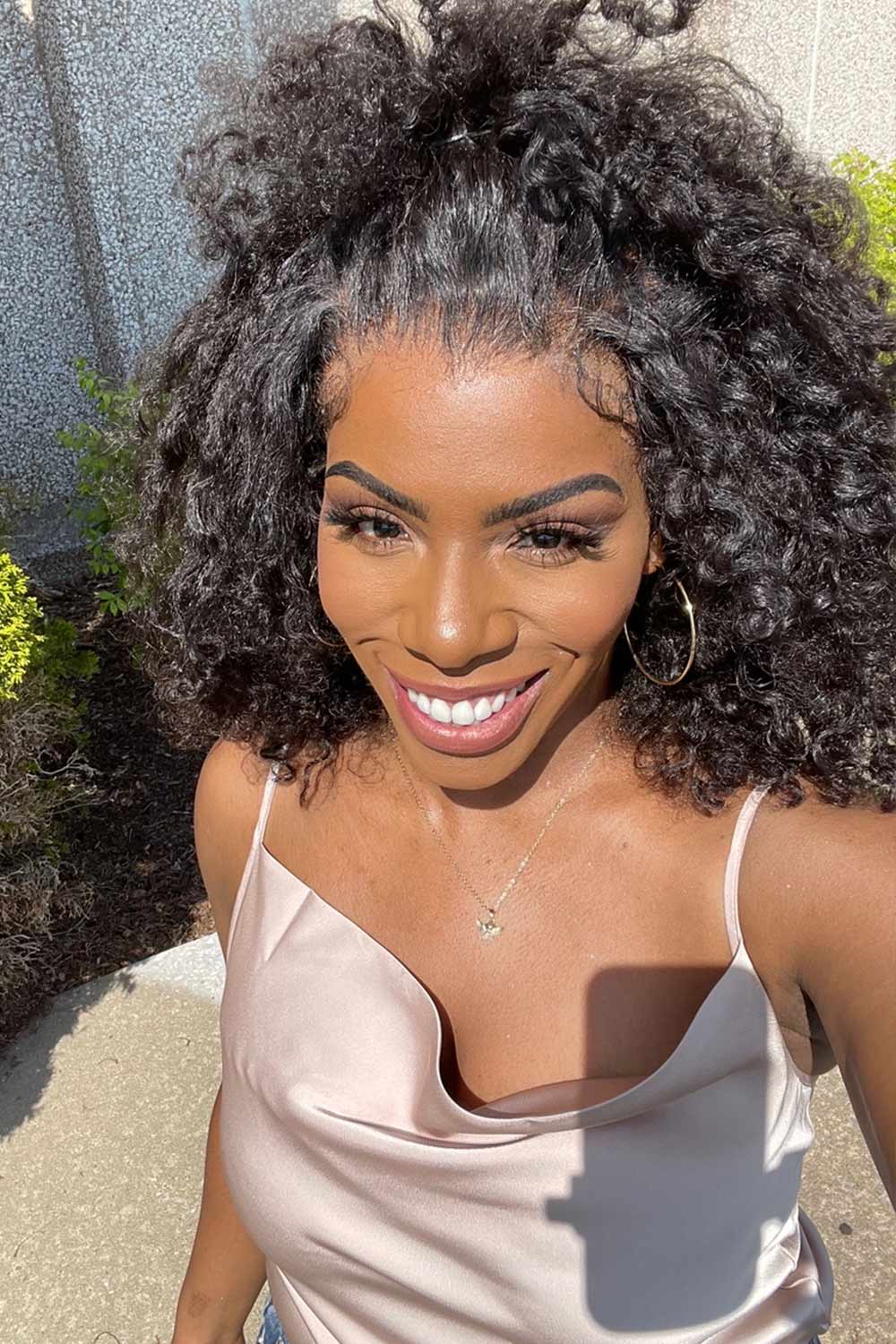 360 Lace Kinky Straight Human Hair Natural Color 3607 - Image 11