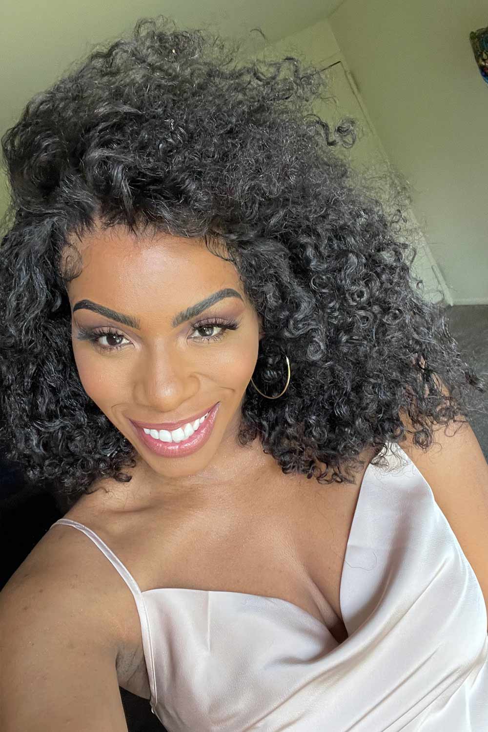 360 Lace Kinky Straight Human Hair Natural Color 3607 - Image 5